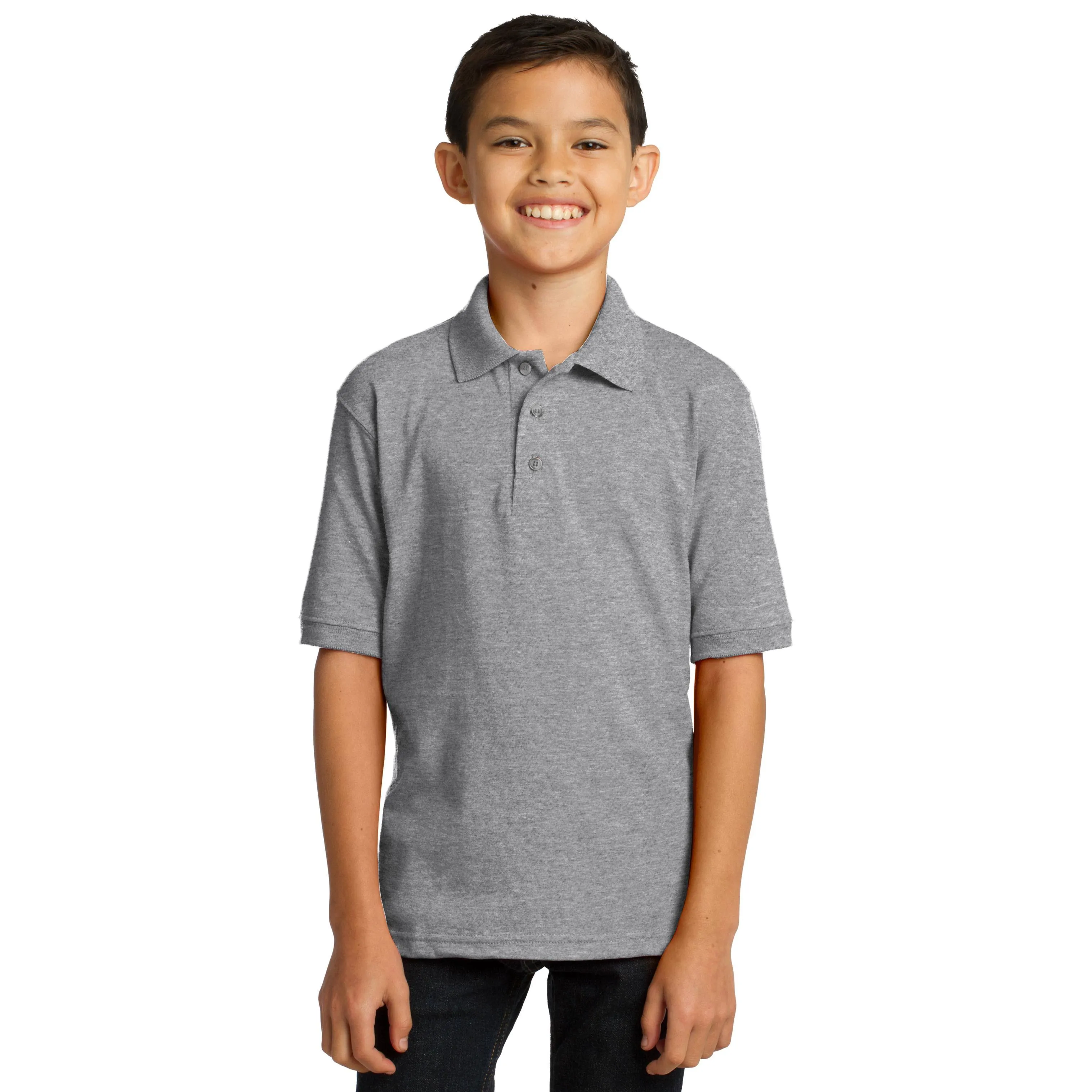 Port & Company Youth Core Blend Jersey Knit Polo