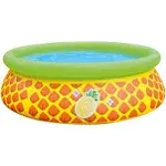 JLeisure Inflatable Round Pineapple Splash Kiddie Toddler Wading Pool (Open Box)