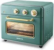 Neretva Toaster Oven 21 QT,Fit 8&#034;Pizza for Family,ETL Certified, Vintage Green