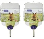 Lixit 64oz Half Gallon Weather Resistant Water Bottle for Rabbits and Other Small Animals. Pack of 2