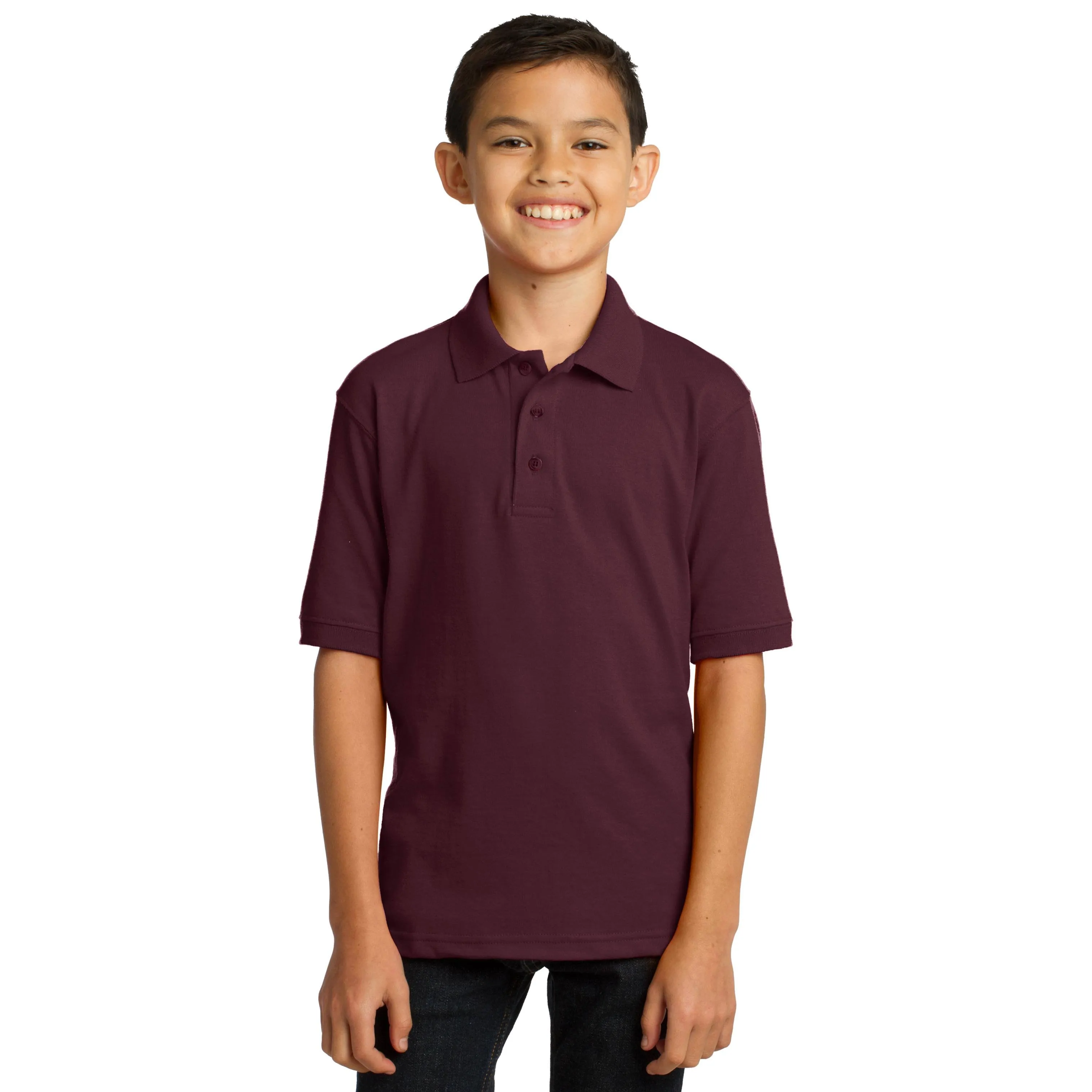 Port & Company Youth Core Blend Jersey Knit Polo