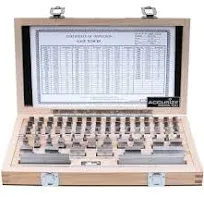 Accusize Industrial Tools 81 Pcs Steel Gauge Block Set