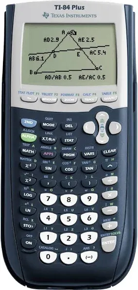 Texas Instruments TI-84 PLUS Graphing CalculatorYellow/Black10/Box (TI84PLUSTKYEL)