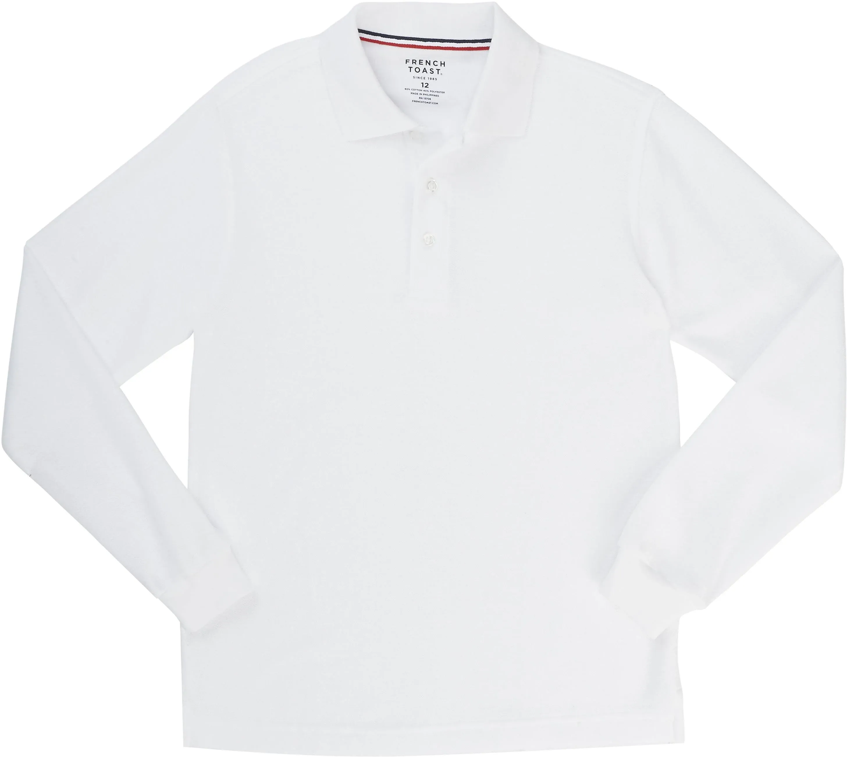 WHA - Boy&#39;s Long Sleeve White Polo - Kids