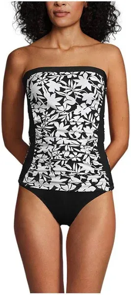 Lands' End Women's Bandeau Tankini Swimsuit Top