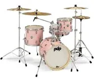 PDP New Yorker Drum Set 4pc Pale Rose Sparkle Shell Pack PDNY1604PR