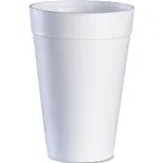 Dart Drink Foam Cups, 32 oz, White