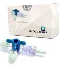 ZTZTST Luer Stopcocks 3-way,Luer Connections,sterile Individual Package