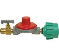 Bayou Classic 7000 High Pressure 10 PSI Brass Gas Cooker Regulator Valve 1/4 in.