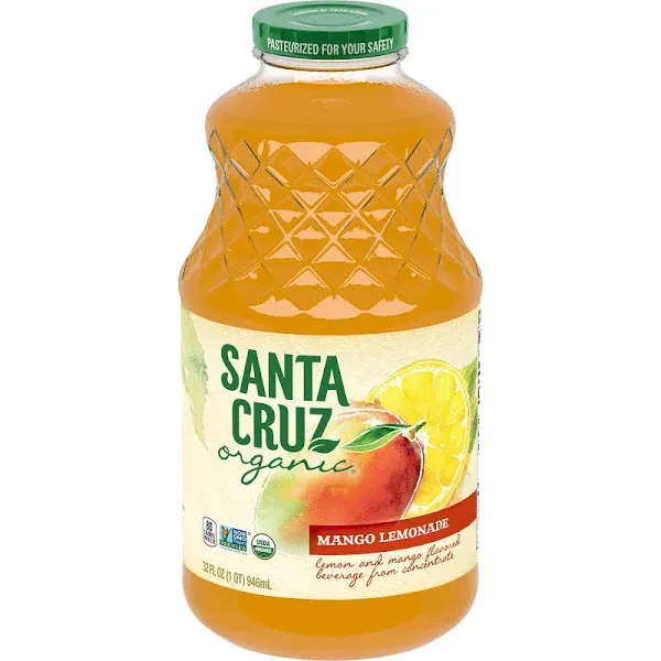 Santa Cruz Organic Mango Lemonade, 16 Ounce