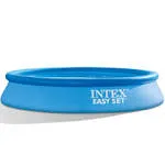 Intex 10' x 24" Foot Easy Set Inflatable Circular Vinyl Swimming Pool, Blue