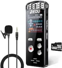 reou 136GB Digital Voice Recorder with Playback for Lectures Meetings