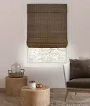 CHICOLOGY Bamboo Roman Shades - Customer Favorite Blackout Blinds for Windows, Premium Quality, Ideal for Home, Moose (Blackout) Brown, 23" W X 64" H