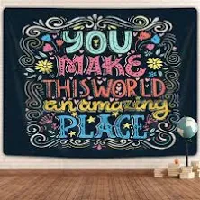 Inspirational Word Tapestry