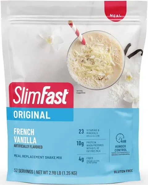 SlimFast Original Meal Replacement Powder French Vanilla Shake Mix