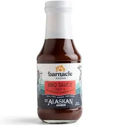 Barnacle Foods Kelp & Alaskan Amber Beer BBQ Sauce | 12 oz. | Made in Alaska | Warm, Smoky, Sweet & Savory | Great for Seafood, Chicken, Wings, Ribs, Game & Veggies | 1 Pack