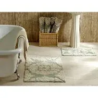 Better Trends Medallion Collection 2 Piece Set 100% Cotton Tufted Bath Mat Rug Set (As Is Item) - Bed Bath & Beyond - 33521219