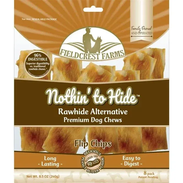 Fieldcrest Farms Nothin' to Hide Chicken Flip Chips Dog Chews