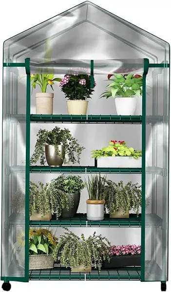 Home-Complete 4-Tier Mini Greenhouse