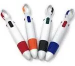 20 Bulk Multi-Colored Ink Shuttle Pen with Carabiner Clip Assortment