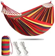 Kids Double Hammock with Two Anti Roll Balance Beam