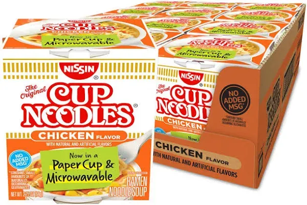 Nissin Cup Noodles Beef Flavor Soup, 2.5 Ounce (Pack of 24)