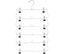 Mainstays 6-Tier Pant &amp; Skirt Hanger, Heavy Duty Metal, Space Saving