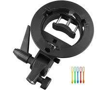 Godox S-Type Bracket Bowens S Mount Holder for Speedlite Flash Snoot Softbox Honeycomb + HUIHUANG USB LED Free Gift JJ227471