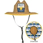 Corona Extra Sun Hat, Adult Large Wide Brim Straw Lifeguard Cap for Men and Women, Beach and Pool Accessories