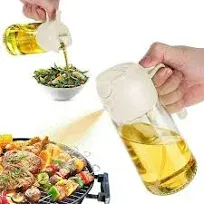 16oz Oil Dispenser Bottle for Kitchen 2 in 1 Olive Oil Dispenser and Oil Sprayer