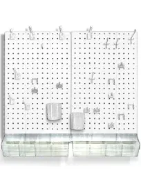 Azar® Pegboard Organizer Kit, White