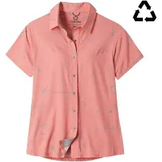 Club Ride Women's Bandara Shirt - Lightweight and Breathable Short Sleeve Button Up for Female Cyclists