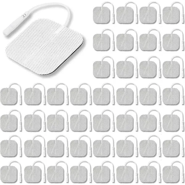 Syrtenty TENS Unit Pads 2&#034;X2&#034; 20 Pc 3rd Gen Reusable Latex-Free Replacement Pads