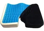 Kieba Coccyx Seat Cushion Cool Gel Memory Foam Large Orthopedic Tailbone Pillow