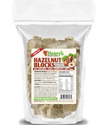 Henry's Hazelnut Blocks - Nutritionally Complete Rodent Blocks – Food for Squirrels, Flying Squirrels, and Chipmunks, 11 Ounces (2-Pack)