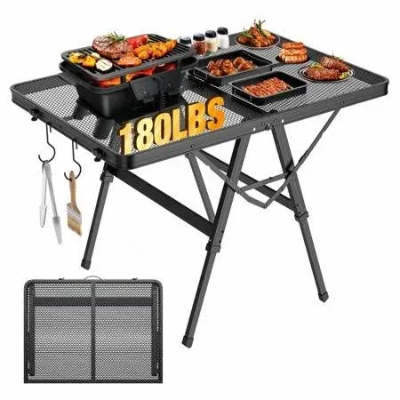 Raynesys Folding Grill Table Camping Table