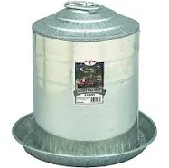 NEW LITTLE GIANT 9835 5 GALLON DOUBLE WALL GALVANIZED  CHICKEN WATERER 5657283