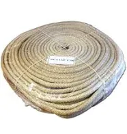 1000 Degree F Tadpole Seal, 100% Fiberglass Smoker P-Gasket 1-1/4" x 3/8" x 12' High Density