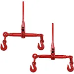 2 Pack Ratchet Chain Binders 5/16 - 3/8 Inch 5400 LBS for Truck Trailer Lever