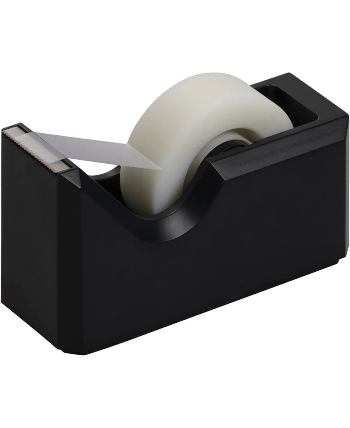 JAM Paper Colorful Desktop Tape Dispenser, Black (338BL)