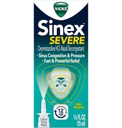 Vicks Sinex Severe Original Ultra Fine Mist Nasal Spray Decongestant