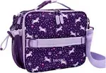 Bentgo Kids Prints Deluxe Insulated Lunch Bag, Purple, Children, Handle, Rectangle, Lunch Bag, Maximalism