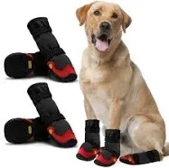 Dog Shoes for Hot Pavement Anti-Slip Dog Boots & Paw Protectors for Summer Rainy Day Dog Snow Boots Waterproof Dog Shoes for Small Medium Large Dogs