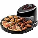 Presto Black Semi-Gloss 1235W 120V Nonstick Electric Pizza Oven with Built-in Ti