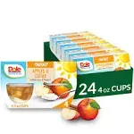 Dole Fruit Bowls Low Fat Apples & Creme Parfait Snacks, 4oz 24 Total Cups, Gluten & Dairy Free, Bulk Lunch Snacks for Kids & Adults