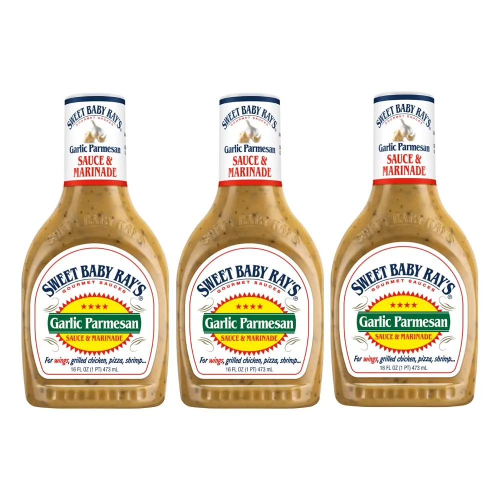 Sweet Baby Rays, Garlic Parmesan Sauce, 16 Fl Oz (Pack of 2)