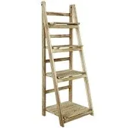 Fionafurn 4-Tier Foldable Strip Panel Ladder Shelf