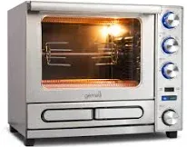 Gemelli Home Oven Convection Oven with Built-In Pizza Drawer and Rotisserie