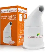 Natural Solution Ceramic Salt Inhaler w/ Himalayan Pink Salt Food Grade Ceramics