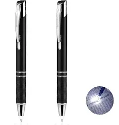 Penyeah Pen with Light, Pen Light Flashlight, Lighted Tip Pen Light for Nurses, LED Lighted Pen for Writing in The Dark 2pack - White